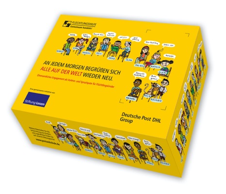 Books for reading mentors refugee aid Deutsche Post DHL