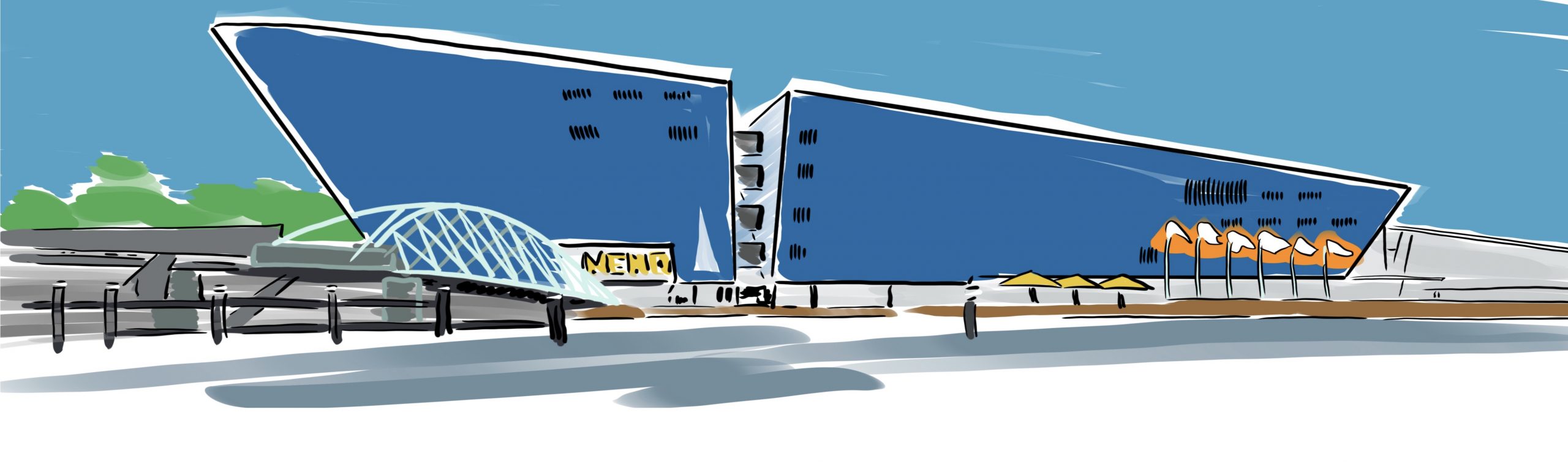 Drawing Nemo Amsterdam with the iPad Pro